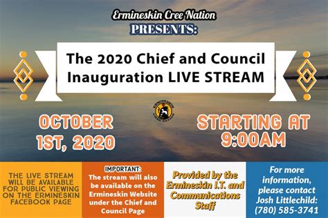 America braces for inauguration day as… inauguration live updates: ECN Welcome Citizens to view the 2020 Chief and Council ...