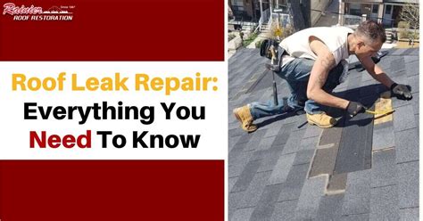 Roof Leak Repair Everything You Need To Know