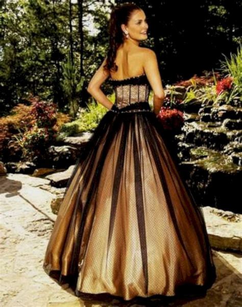 Nice Best 15 Black Gold Wedding Gown For Bride Looks More Elegant
