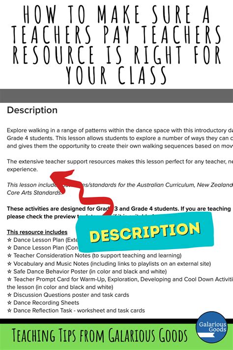 How To Make Sure A Teachers Pay Teachers Resource Is Right For Your Class — Galarious Goods