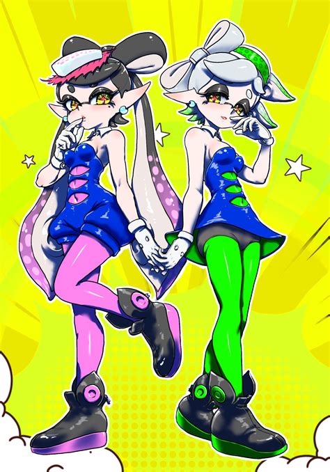 Koharu25 Callie Splatoon Marie Splatoon Nintendo Splatoon