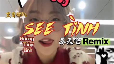 见爱响铃see TÌnh Remix Hoàng Thuỳ Linh 苏天伦 重音弹跳see Tinh Youtube