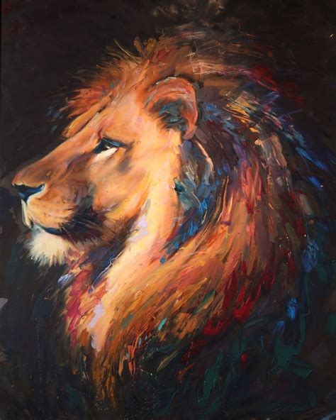 Lion Head Painting