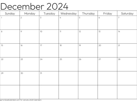 Select A Style For Your December 2024 Calendar In Landscape