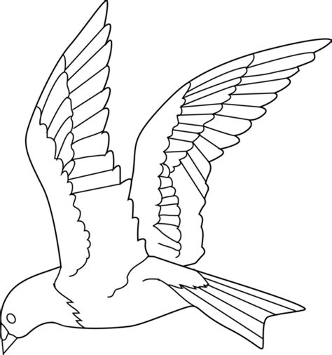 Parrot is flying coloring page animal. Flying Bird Coloring Page - Free Clip Art
