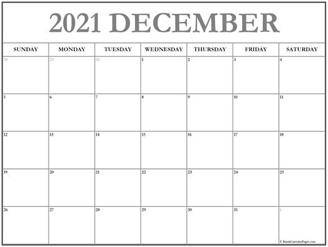 December 2021 Calendar 56 Templates Of 2021 Printable Calendars