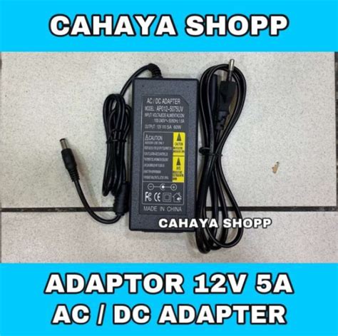 Promo Promo Of The Month Adaptor Cctv Dvr 12v 5a Made In Taiwan