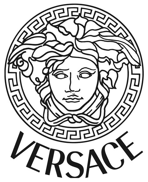 Black Versace Medusa Logo