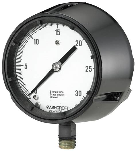 Ashcroft Pressure Gauge 0 To 30 Psi Range 12 Npt ±050 Gauge