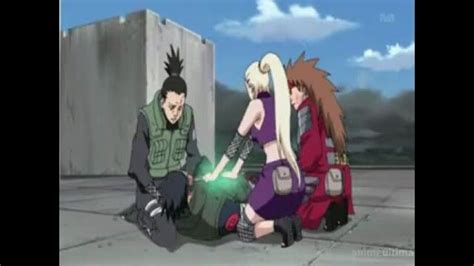 Shikamaru Nara Choji Akimichi And Ino Yamanaka Healing Asuma Sarutobi Shikamaru Naruto