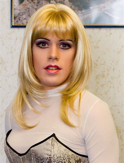 Alena Mnsk Transgender Sisters Dress Gender Bender Blonde Wig