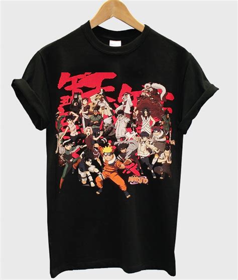 Naruto Anime Characters T Shirt Zx03