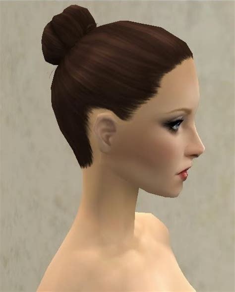 Theninthwavesims The Sims 2 Base Game Chopsticks Hair Without Chopsticks