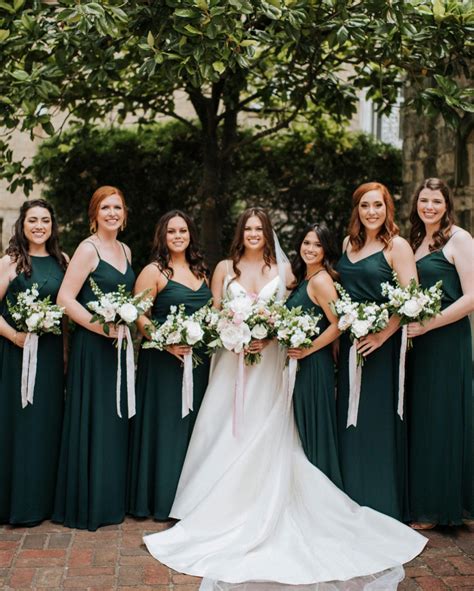 Gwennie Dress Emerald Dark Green Wedding Green Wedding Dresses Green Bridesmaid Dresses