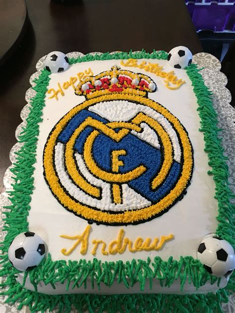 Real Madrid Cake Bolo Real Madrid Aniversario Infantil Bolo De Time