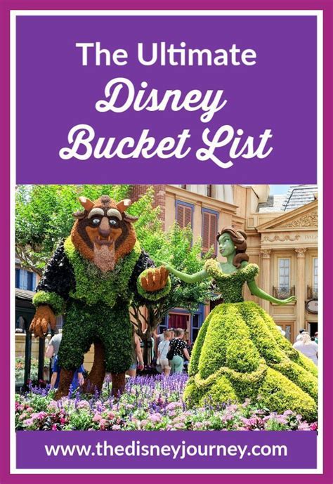The Ultimate Disney Bucket List Walt Disney World Vacations Disney