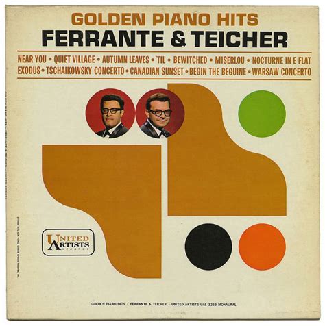 Golden Piano Hits Ferrante And Teicher Used Records Piano Album Covers