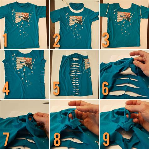 Diy T Shirt Cutting Techniques How To Cut Up A T Shirt And Make It