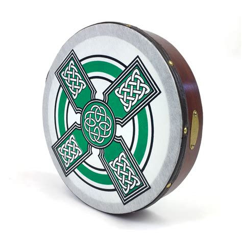 Handmade By Dannan Irish Celtic Vegan 10 Bodhran Hand Drum Green Cro