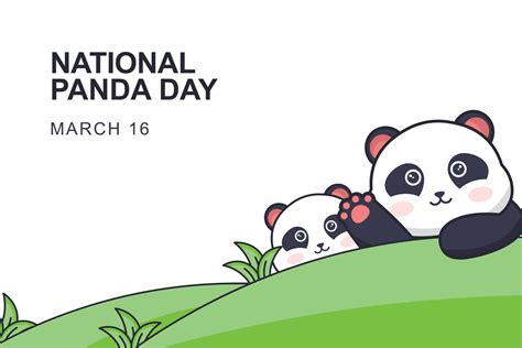 National Panda Day Background 20335931 Vector Art At Vecteezy