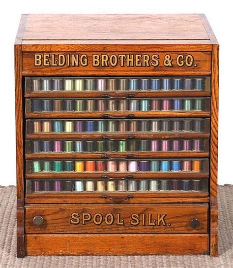 Love dining out and golf? BELDING BROTHERS AND COMPANY SPOOL CABINET. Oak 7 drawer, 6