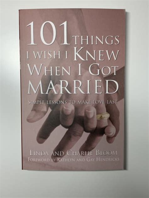 101 Things I Wish I Knew When I Got Married Simple Lessons To Make