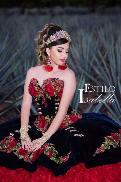 Mexican Dress Our Quince Dress Red Velvet Dress Is A Beautiful Mexican Style Dress Perfect