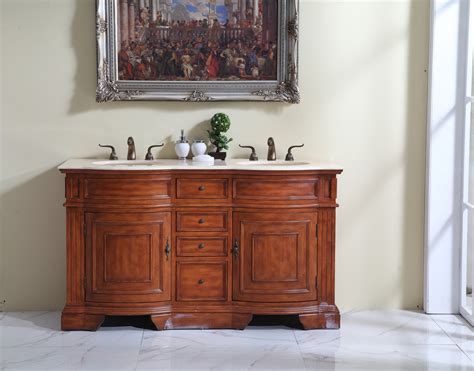 60 Adelina Traditional Style Double Sink Bathroom Vanity In Walnut