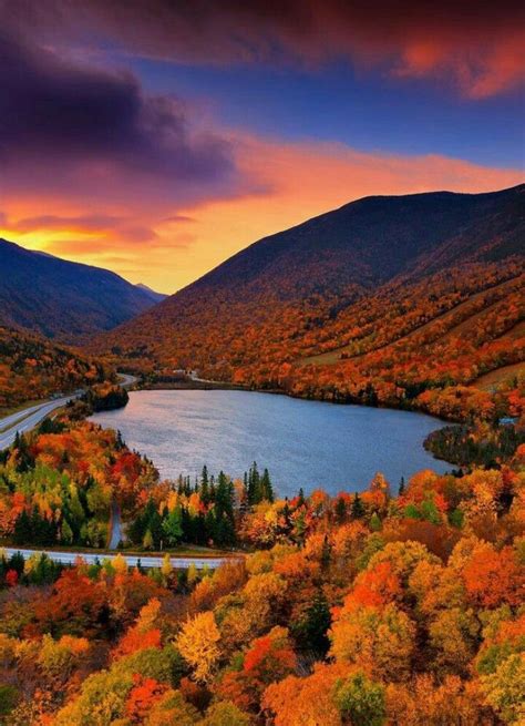 Sunrise Over Echo Lake New Hampshire By Greg Dubois