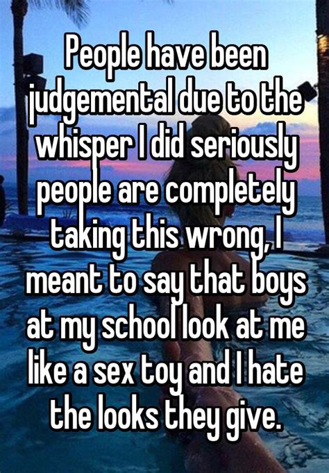 People Have Been Judgemental Due To The Whisper I Did Seriously People