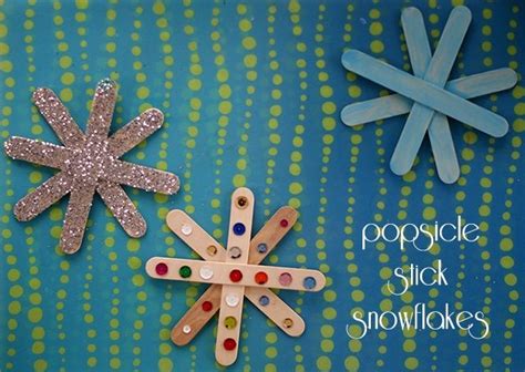 Popsicle Stick Snowflakes 101 Days Of Christmas