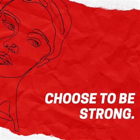 Choose To Be Strong Dark Red Aesthetic Motivational Wallpaper Red