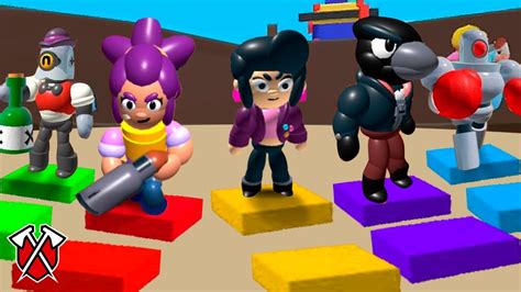 Brawl Stars Parkour With All Brawlers Roblox Youtube
