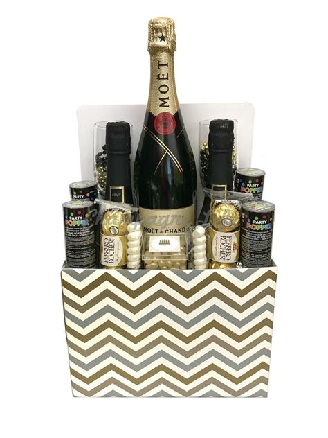 New Years Champagne T Basket