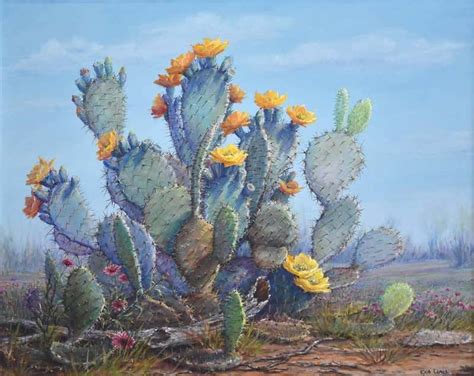 Cactus Oil Painting 33 For Sale On 1stdibs