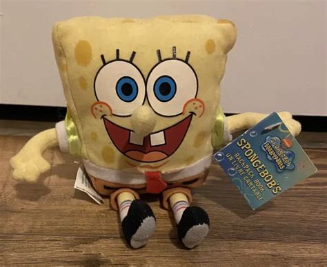Spongebob Squarepants Spongebobs Backpack Book Plush Nwt 2154 Picclick