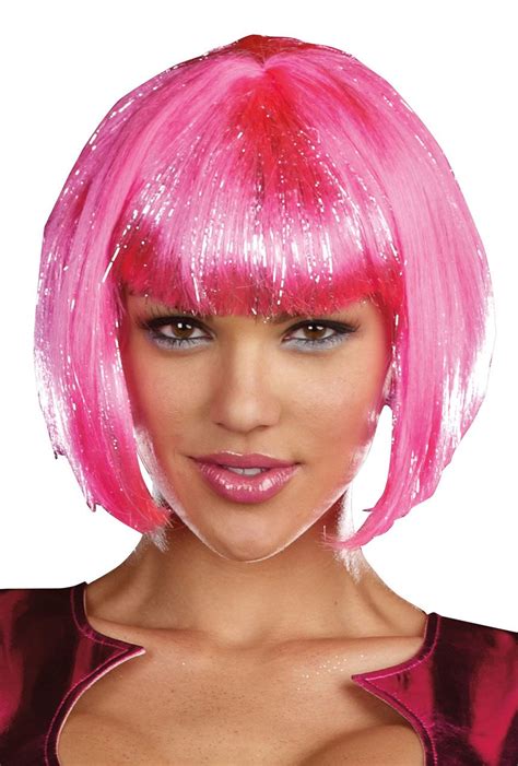 Halloween Costume Wigs Hot Pink Wig