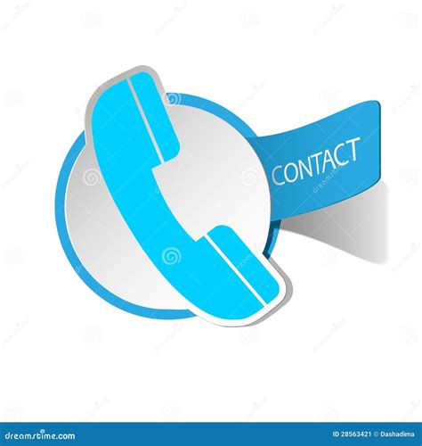 Label - contact stock vector. Illustration of search - 28563421