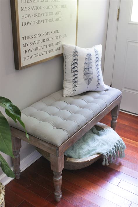 Diy Upholstered Bench With Back