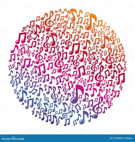 Vector Music Concept Musical Notes Stock Vector Illustration Of