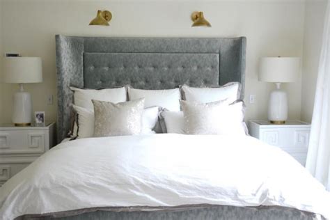 8 headboard ideas that ll perk up your bedroom s style. Tufted Gray Headboard in Transitional Master Bedroom | HGTV