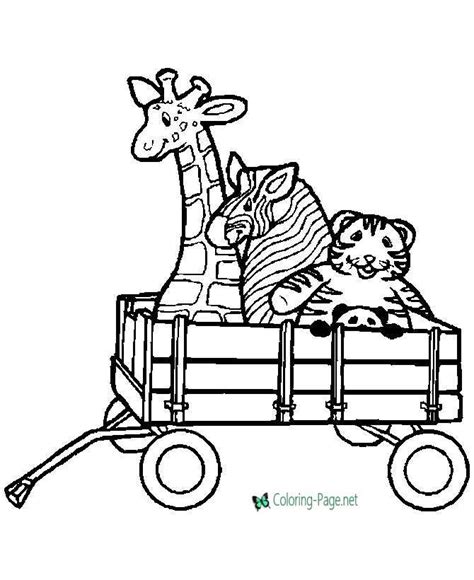 Wooden Wagon Coloring Pages