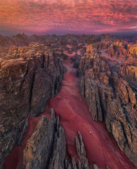 Red Sand Dunes In The Tabuk Region Of Northern Saudi Arabia R