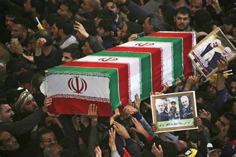 Huge Crowds At Funeral For Iran Commander Graphic Online