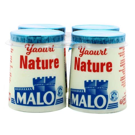 Livraison à domicile Malo Yaourts nature 4x125g