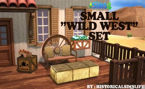 History Lovers Sims Blog Small Wild West Object Set