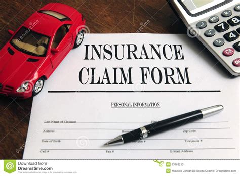 The jason jimenez insurance agency. Car Insurance Claim Form On Desk Stock Photos - Image: 13783213