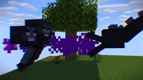 Wither Vs Ender Dragon Minecraft Battle Mine Imator Youtube