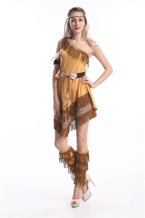 Free Shipping Ladies Pocahontas Native American Indian Wild West Fancy