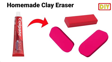 How To Make Eraserclay Type Eraser At Home Easily Makinghow To Make